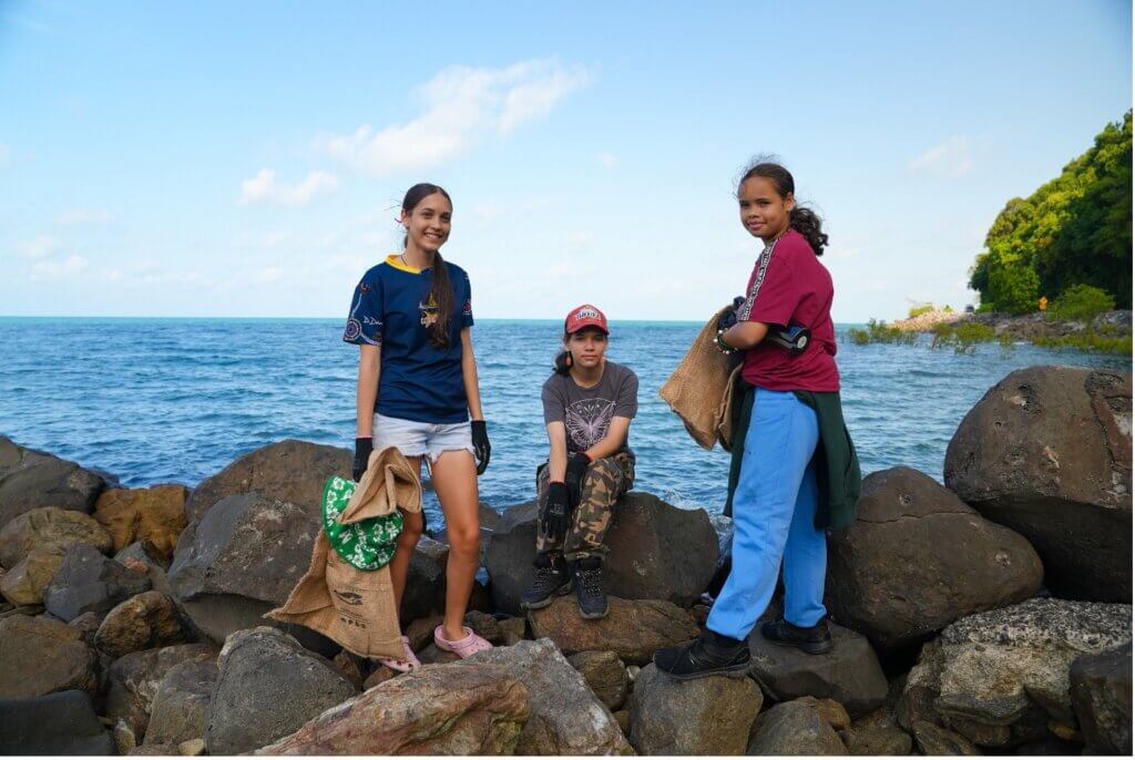 GAC TUMRA Youth Camp beach clean up.